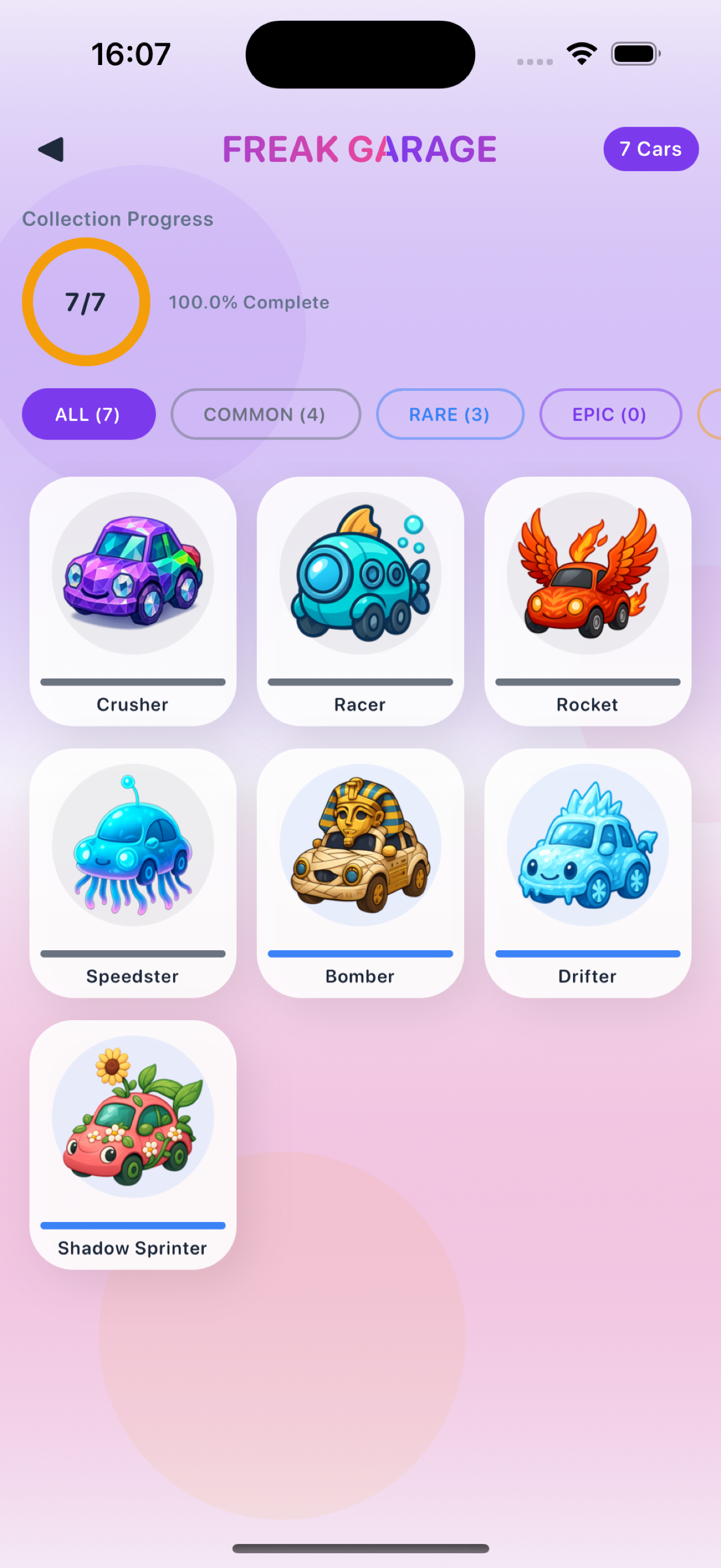 Merge Car Master: crash merge or fusion result screen