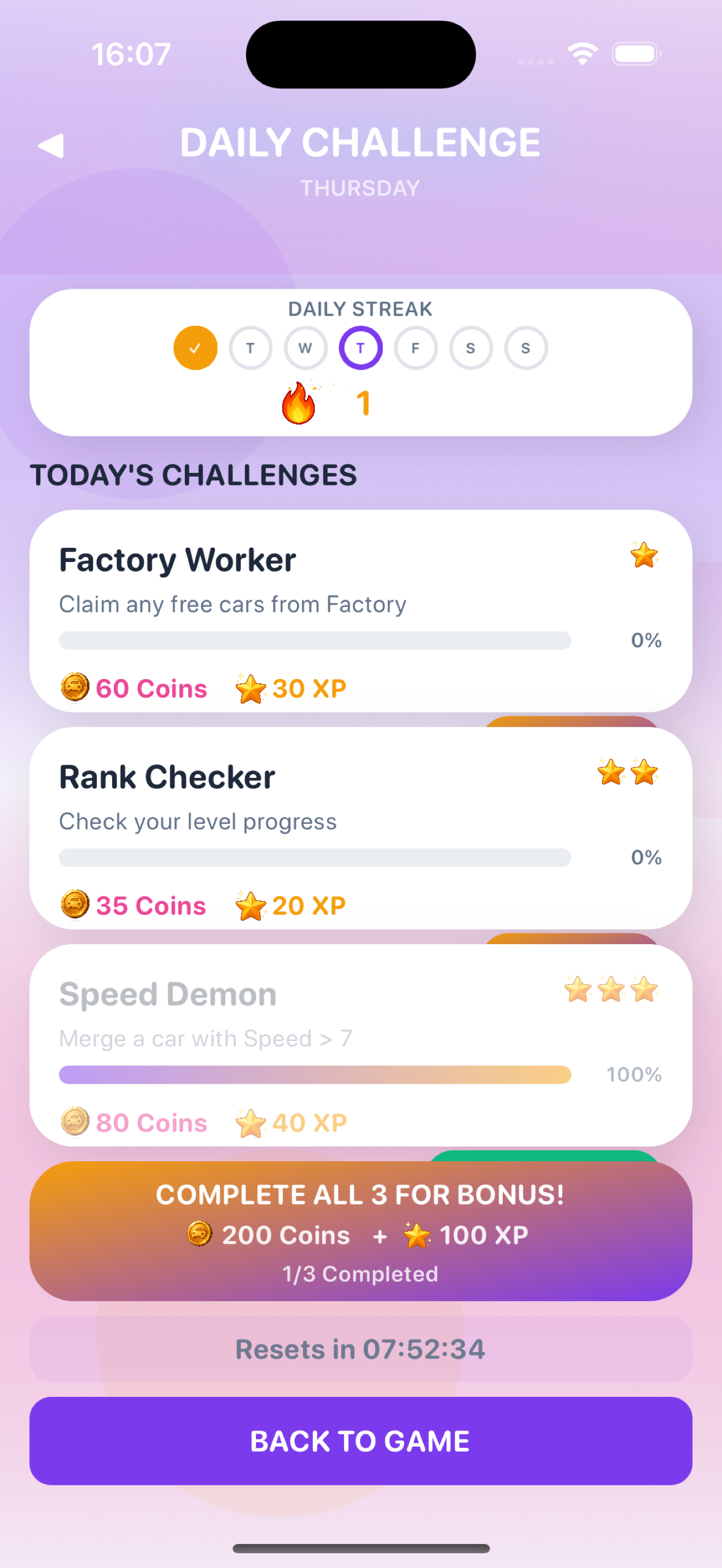 Merge Car Master: garage or collection overview